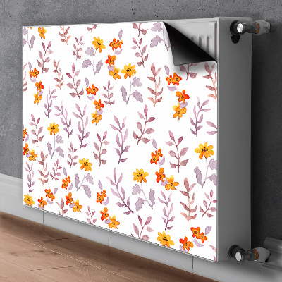 Tapis de radiateur décoratif Fleurs peintes