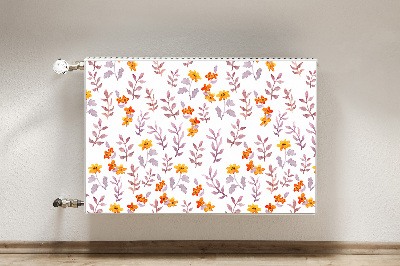 Tapis de radiateur décoratif Fleurs peintes