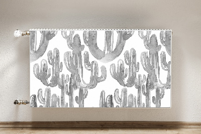 Tapis de radiateur décoratif Cactus peint