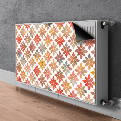 Un tapis avec un imprimé radiateur Motif floral