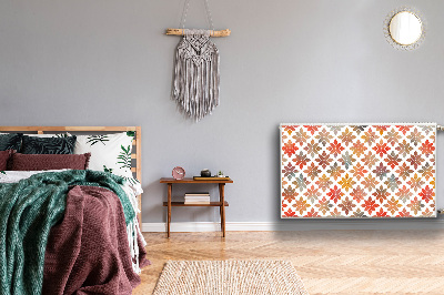 Un tapis avec un imprimé radiateur Motif floral