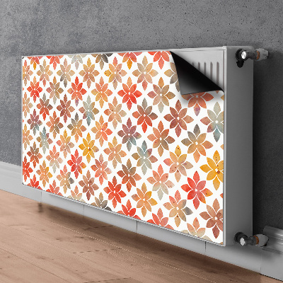 Un tapis avec un imprimé radiateur Motif floral