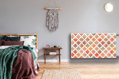 Un tapis avec un imprimé radiateur Motif floral