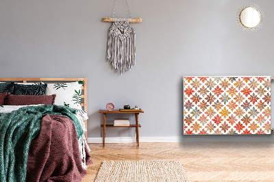 Un tapis avec un imprimé radiateur Motif floral