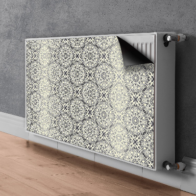 Un tapis avec un imprimé radiateur Motif floral