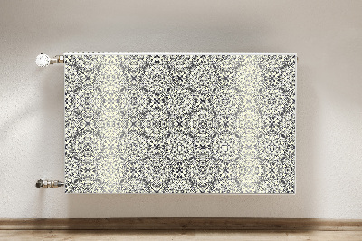 Un tapis avec un imprimé radiateur Motif floral