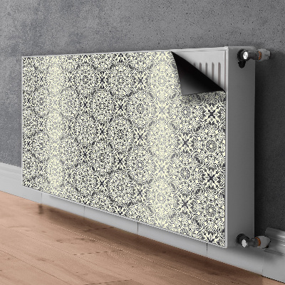 Un tapis avec un imprimé radiateur Motif floral