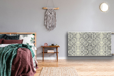 Un tapis avec un imprimé radiateur Motif floral