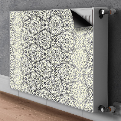 Un tapis avec un imprimé radiateur Motif floral