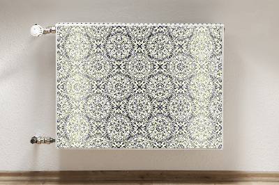 Un tapis avec un imprimé radiateur Motif floral