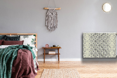 Un tapis avec un imprimé radiateur Motif floral