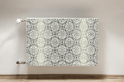 Un tapis avec un imprimé radiateur Motif floral