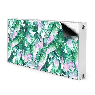 Cache radiateur déco Feuilles pastel