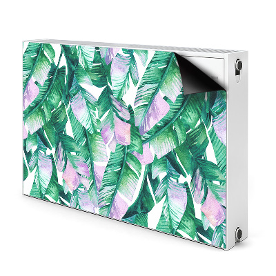 Cache radiateur déco Feuilles pastel