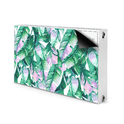 Cache radiateur déco Feuilles pastel