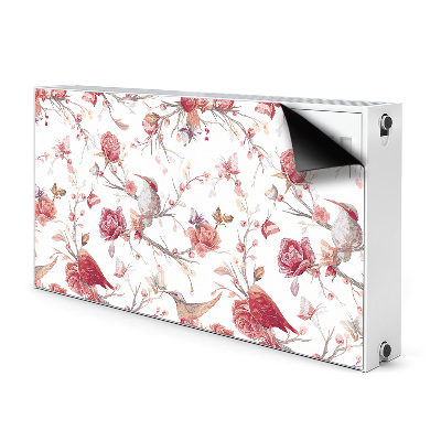 Tapis magnétique pour radiateur Oiseaux rouges