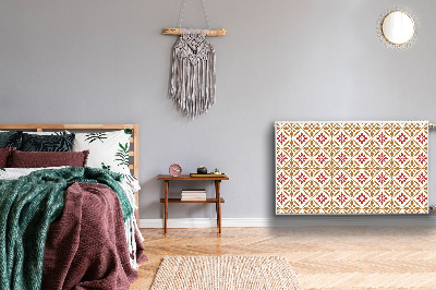 Un tapis avec un imprimé radiateur Motif floral