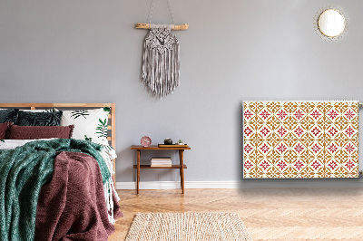 Un tapis avec un imprimé radiateur Motif floral