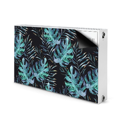 Tapis magnétique pour radiateur Feuilles sombres