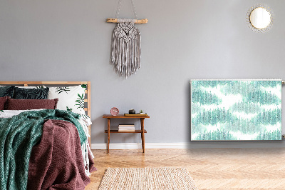 Tapis de radiateur décoratif Forêt peinte