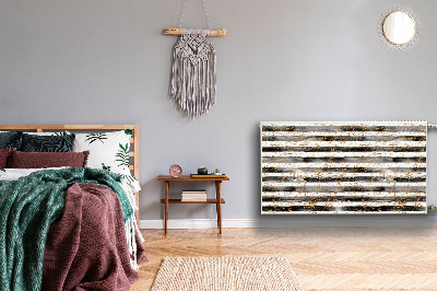 Un tapis avec un imprimé radiateur Lignes