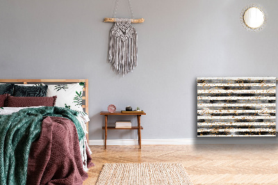 Un tapis avec un imprimé radiateur Lignes