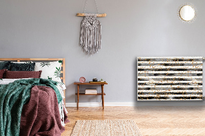 Un tapis avec un imprimé radiateur Lignes