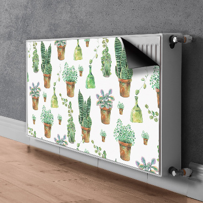 Tapis de radiateur décoratif Cactus peint