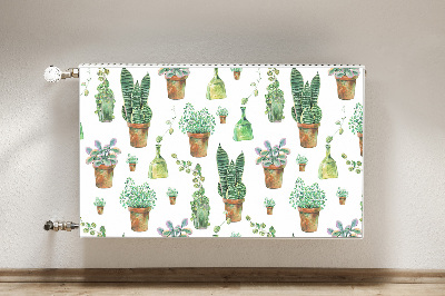 Tapis de radiateur décoratif Cactus peint