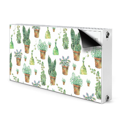 Tapis de radiateur décoratif Cactus peint