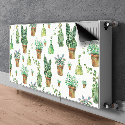 Tapis de radiateur décoratif Cactus peint