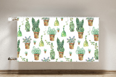 Tapis de radiateur décoratif Cactus peint