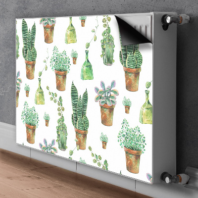 Tapis de radiateur décoratif Cactus peint