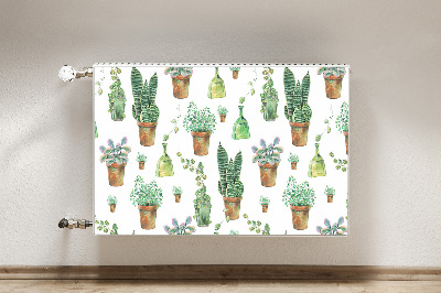 Tapis de radiateur décoratif Cactus peint