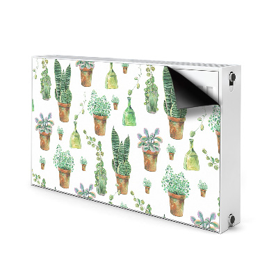 Tapis de radiateur décoratif Cactus peint