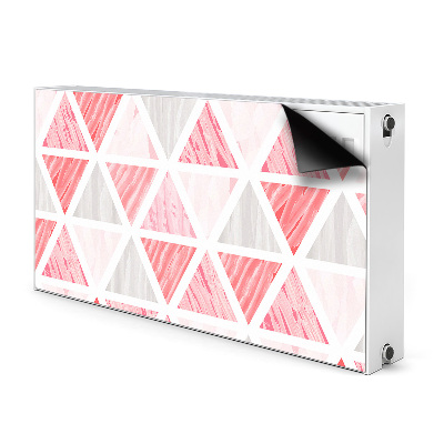 Cache radiateur déco Triangles roses