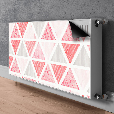 Cache radiateur déco Triangles roses