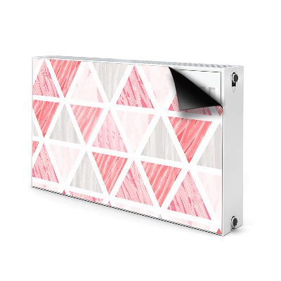 Cache radiateur déco Triangles roses