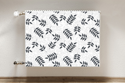 Tapis magnétique pour radiateur Feuilles gris noires