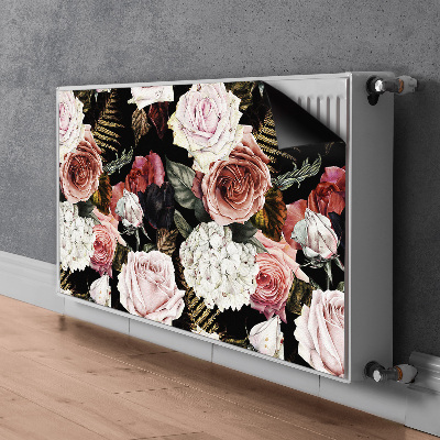 Cache radiateur déco Fleurs baroques