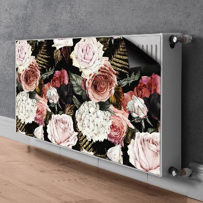 Cache radiateur déco Fleurs baroques