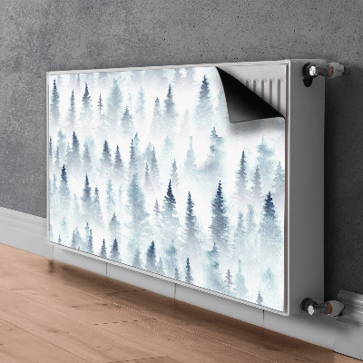 Tapis de radiateur décoratif Forêt brumeuse