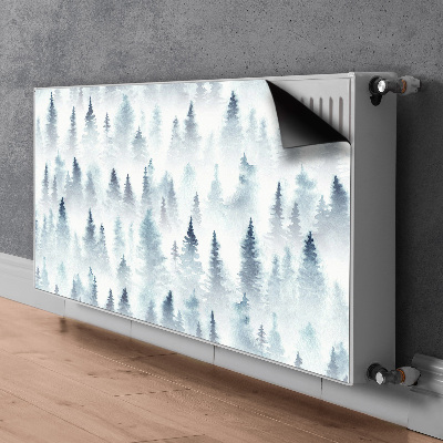 Tapis de radiateur décoratif Forêt brumeuse