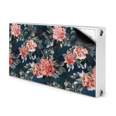 Tapis magnétique pour radiateur Pivoines rouges