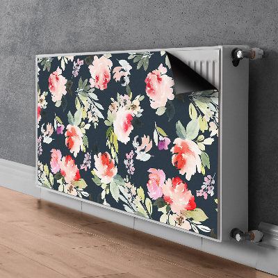 Tapis de radiateur décoratif Fleurs peintes