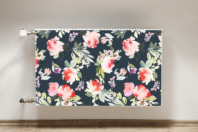 Tapis de radiateur décoratif Fleurs peintes