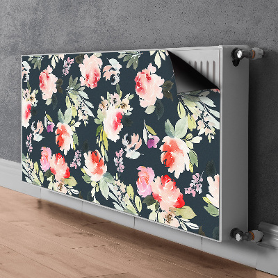 Tapis de radiateur décoratif Fleurs peintes