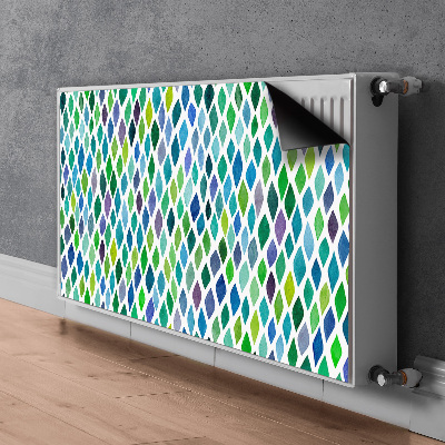 Couvercle magnétique du radiateur Motifs colorés