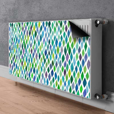 Couvercle magnétique du radiateur Motifs colorés