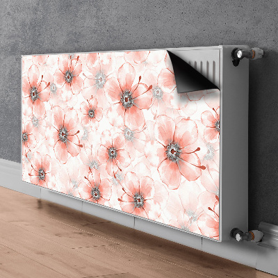 Cache radiateur déco Fleurs d'orange